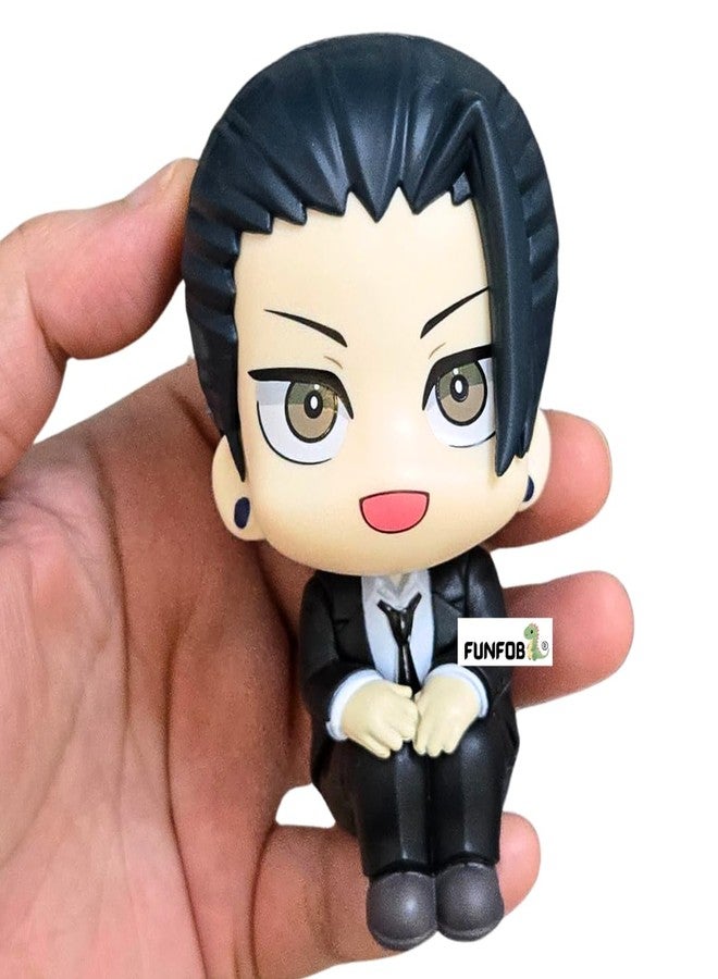FUNFOB Jujutsu Kaisen Suguru Geto Action Figure Height-10cm Collectible PVC Multicolour | Geto Chibi-Black Cloth - Image 1